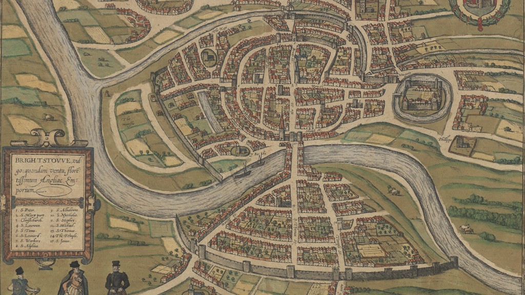 Map of Bristol 1568 Map of Bristol 1568